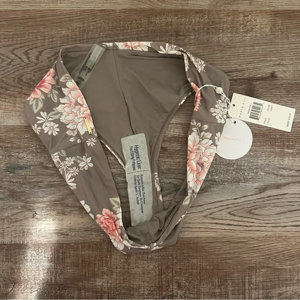 NWT Radio Fiji Floral Karima Driftwood Swim Bottom